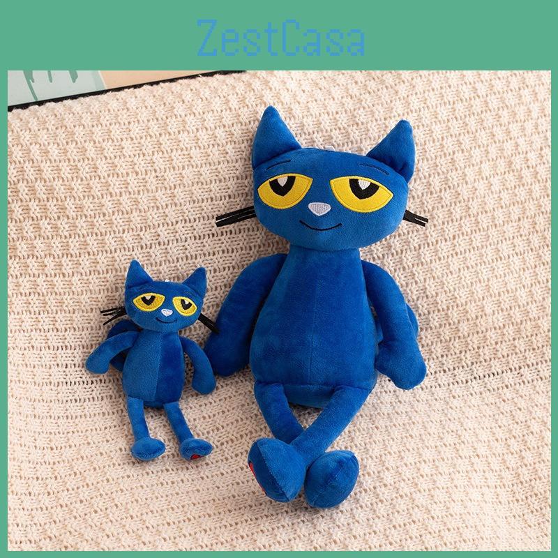 Children Book Picture Pete The Cat Plush Cute Blue Cat Comfort Doll Gift Holiday