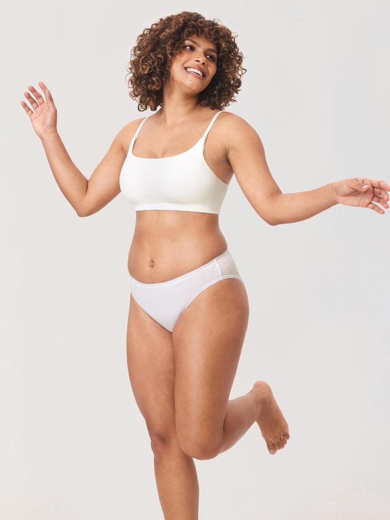 Maternity Nursing Front Maternity Night Iceland L [MOMANDA] Bra, Bra, Opening, Non-wired, Ribbed, Plain, Soft, Bra, Bra, White,
