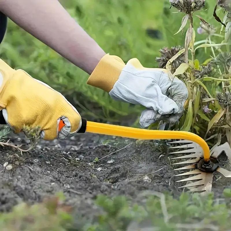 Weeding Artifact Tool Manganese Steel Uprooting Weeder With Handle For Garden Grass Removal