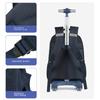School Rolling Backpack with Wheels for Boys Football School Wheeled Backpack Set With Lunch Box Kids Travel Luggage Bags
