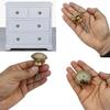 Handmade Gold Finished Classic Brass Door Knobs for Cabinets, Drawers, Wardrobes and Kitchen Cupboards - Set of 4 (38mm)