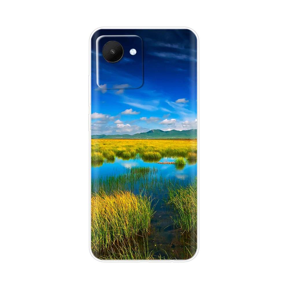 Etui Torba na Telefon Komórkowy Do Realme C30 Etui RealmeC30S Pokrowiec Do OPPO Realme C30S C30 s RealmeC30 Miękki Przezroczysty Silikonowy Tylny Pokrowiec