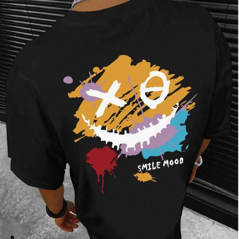 Νέο καλοκαιρινό ανδρικό μπλουζάκι μόδας Ghost Face Graffiti Ανδρικό μπλουζάκι με στάμπα