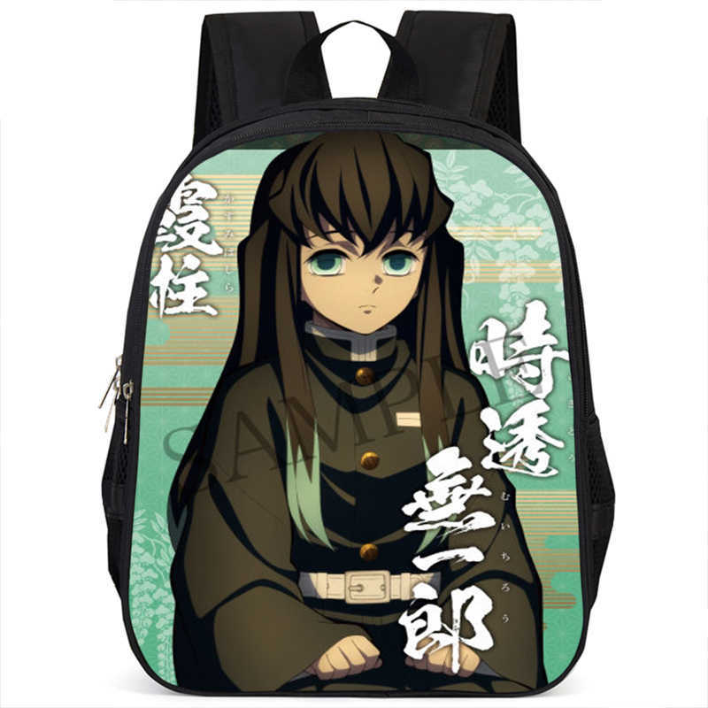 Japan cartoon comics Demon Slayer Pillar Training Arc Student Large Capacity School Style Backpack 7545