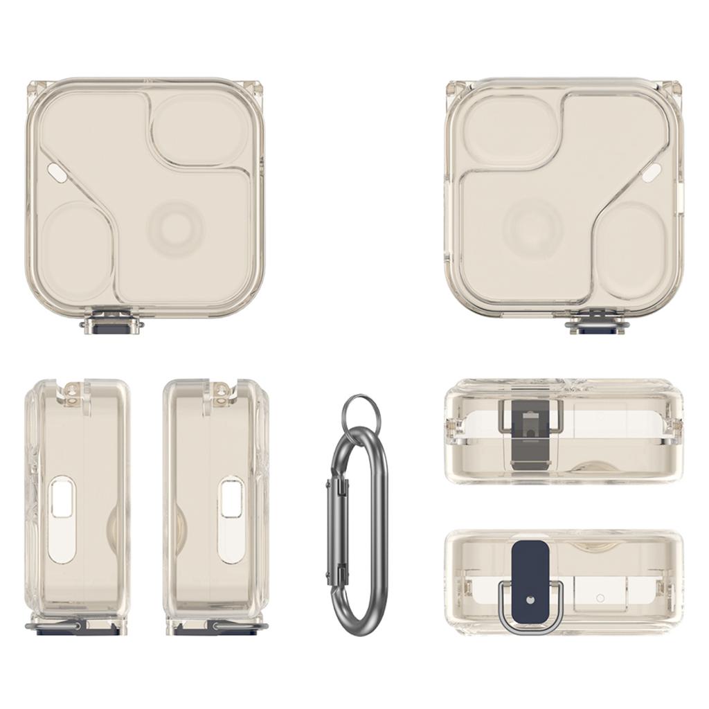 Anti-Scratch Earphone Protective Case For Nothing Ear (3) Bluetooth-compatible Earbuds Protective Cover with Carabiner Case