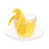 COLORATA Animal Tea Strainer (King Penguin / Dishwasher & Microwave Safe / Silicone) Cute Animal Tea