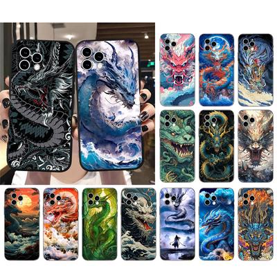Custodia per telefono Dragon Art per iPhone Samsung Galaxy Redmi Xiaomi Oppo OnePlus Note SA 7 8 9 10 11 12 13 14 20 21 22 23 53 54 Pro Max Plus Ultra TPU morbido