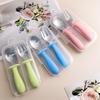 Children’s Stainless Steel Cutlery Set: Fork & Spoon for Baby Feeding and Weaning