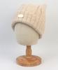 Yunibeosyeolkemiseuteuli Wool Cat Beige Bubble Beanie Cat Beanie