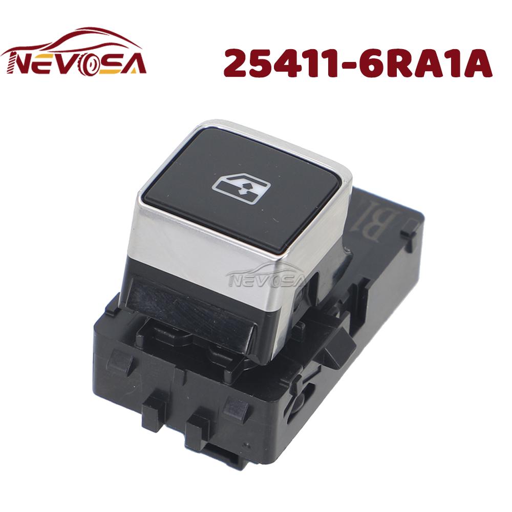 Rear Left Right Door For Nissan Qashqai J12    2024 2025 Power Window Switch Glass Button 25411-6RA1A 254116RA1A Rear Left Right