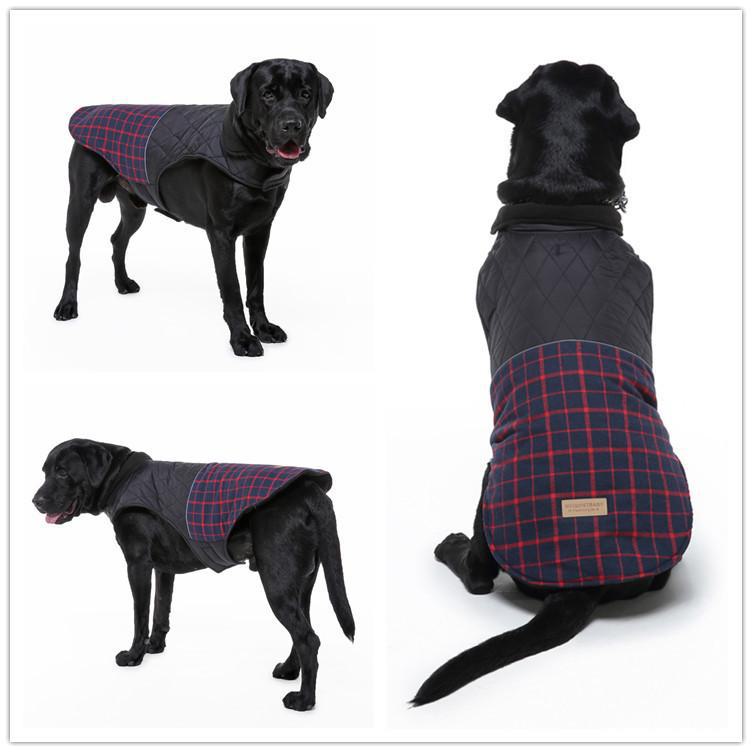 Meiqi Reflective Winter Jacket for Large Dogs - Pet Coat for Shiba Inu & Golden Retriever