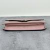 [Pre-Owned] Logo Double G Litchi Grain Woc Chain Leather Messenger Envelope Wallet Shoulder Crossbody Bag - Very Good #1FKGS4L