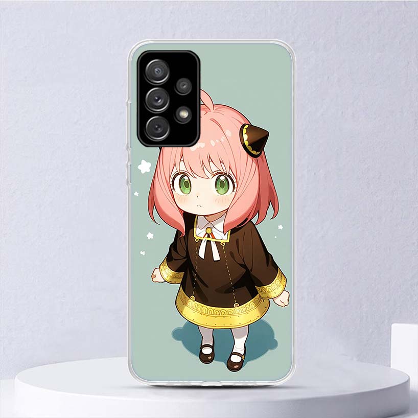 S-Spy Family Anya Soft Case For Samsung Galaxy A52 A42 A32 A22 A12 A02S Phone Cover A50 A51 A70 A71 A41 A31 A21S A40 A30 A20E A1