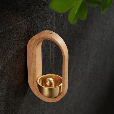 Campanello da Porta Appeso Legno Massello Resistente all'Usura Adesivo Antiruggine Creativo Artigianale Retrò per decorazione