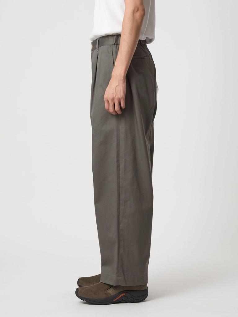 United Arrows Green Label Relaxing Web-Exclusive <3/2 WORKS> GLR Wide Chino Pants, Size 32145000004, 2370 Beige (23), L