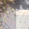 Embossed Flower Pink Butterfly Lucky Peach Blossom Chic Spring Petal 5D Soft Relief Adhesive Nail Art Stickers Manicure Decals