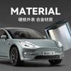 1:24 Model 3 Diecast Toy Car Model Pull Back Doors Openable Sound & Light Educational Collection Gift For Kids