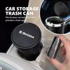 VIJT4 Car Trash Bin Garbage Can Rubbish Basket Bin Organizer Storage Holder Auto Accessories For VRS Octavia 1 2 3 Rapid Kodiaq