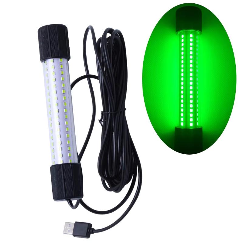 Přenosné podvodní LED světlo na rybaření 1ks USB dobíjecí Vysoká svítivost Vícebarevné pro venkovní noční rybolov