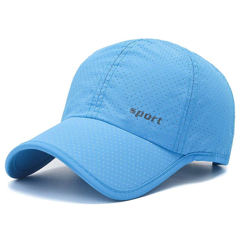 

New men s baseball cap spring and autumn breathable mesh cap sun hat hemming hat thin Adjustable