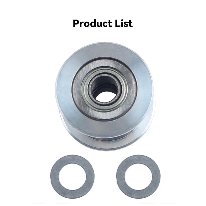 3D Printer Accessories Smooth Idler Wheel Idler Timing Pulley Wheel Aluminium Gear Replacement for P2S 3D Printer