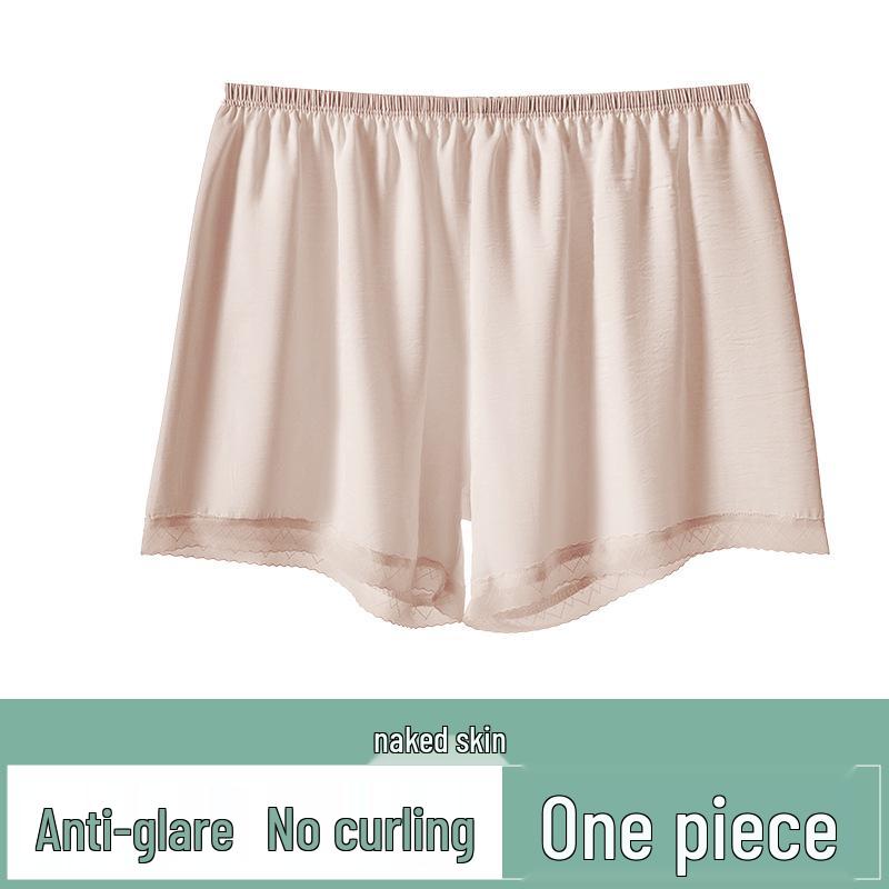 Women's Sheer Ice Silk Safety Shorts - Lightweight, No Roll, Three-Quarter Length, Wear Inside or Outside