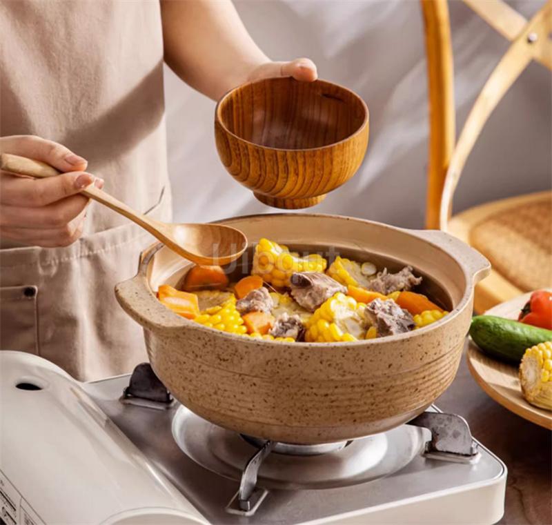 hot pot casserole Japanese pan rice small Ceramic tile old high temperature dry stew deep soup pot cookware clay cooking pot