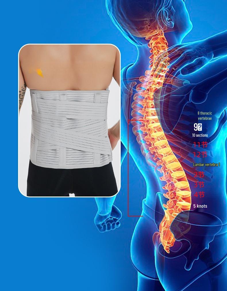Breathable Steel Plate Lumbar Support Belt for Prolonged Sitting