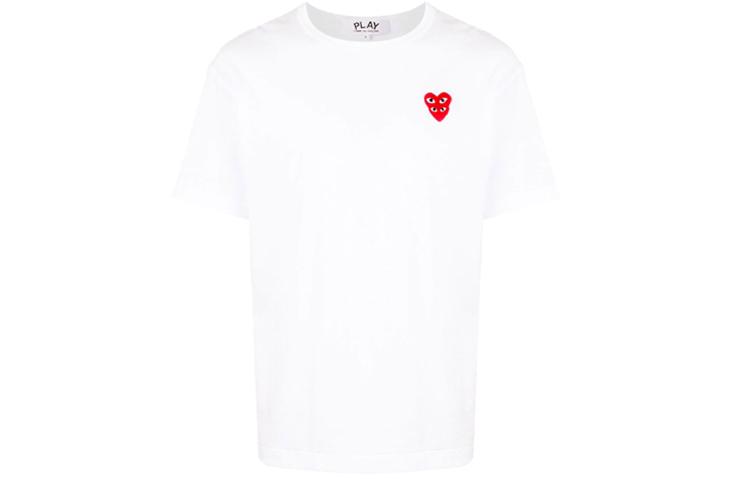 CDG Play Футболка с двойным красным сердцем Белая AZ-T288-051-2 XL