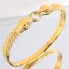 Women's Light Luxury and High-end Double Snake Head Red Versatile Design Exaggerated Jewelry Bracelet