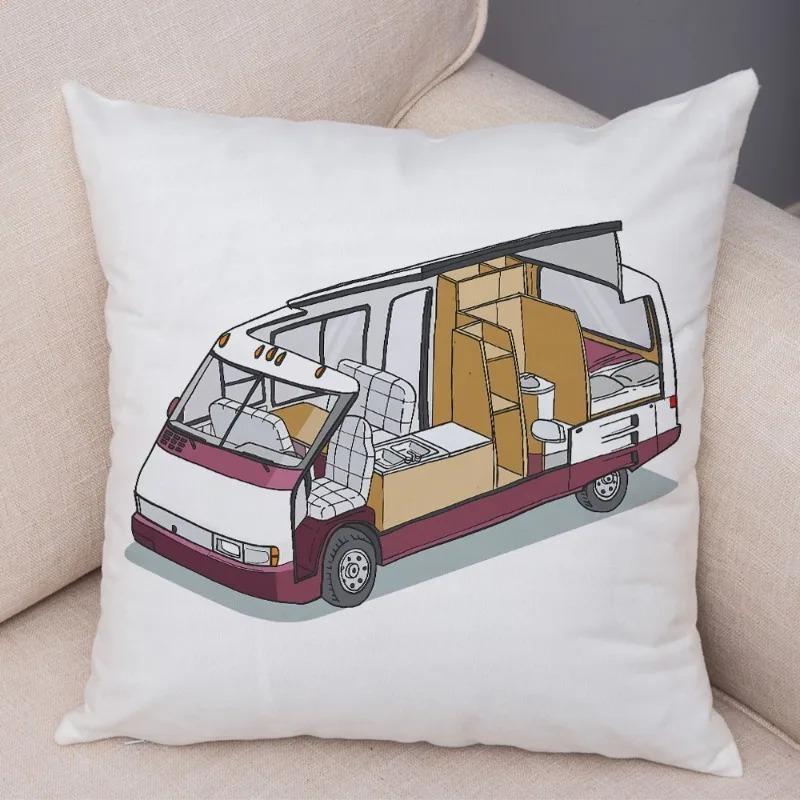 Cartoon Toy Car Decorative Pillowcase Car Ornaments Office Living Room Sofa Home Pillowcase