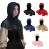 Renaissances Style Adjustable Hooded Scarf Shawl Medieval Vikingly Themed Costume Accessory For Halloween Cosplay
