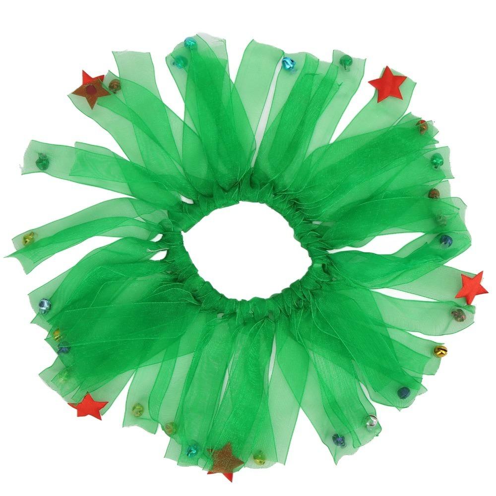 

Bell Decorated Christmas Dog Neck Band Adjustable Fit Festive Dog Neckwear Birthday Gathering L