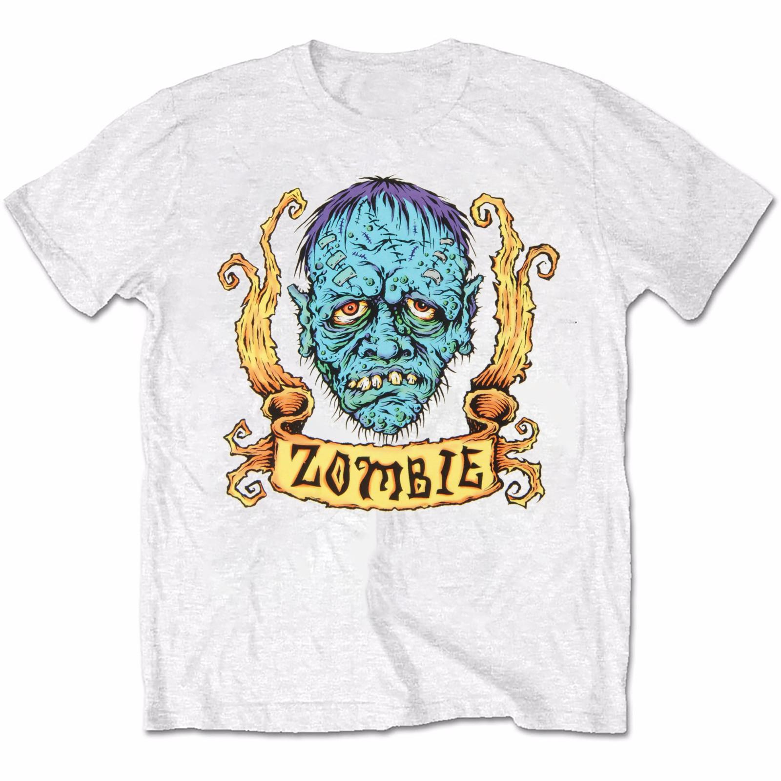 White Zombie T-Shirt Short Sleeve Cotton White Men All Size S to 2345XL S