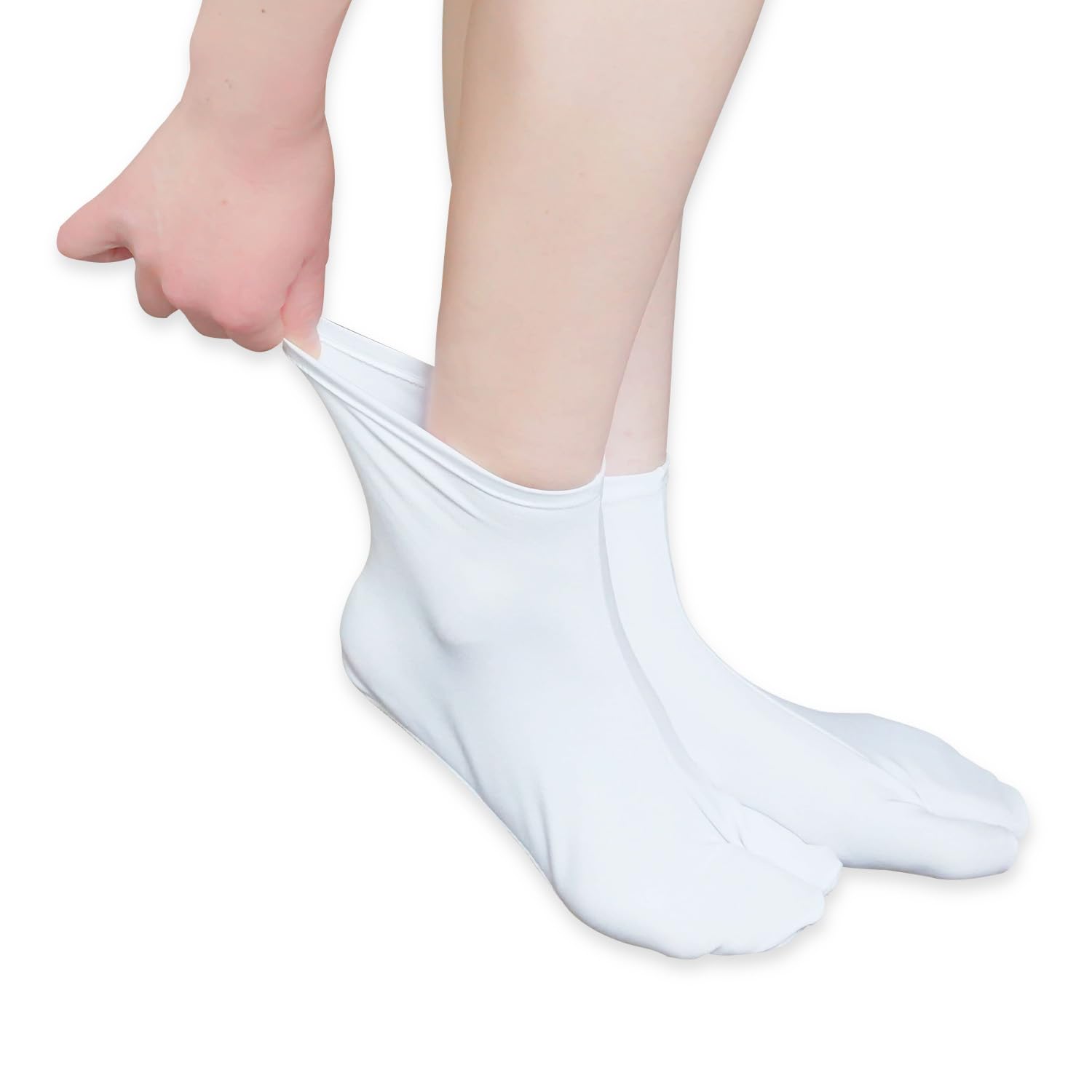 

Эластичные носки таби Амемари с эластичными манжетами, подходящие для детей и японской повседневной носки, с нескользящей подошвой, унисекс, для взрослых, белые, белый