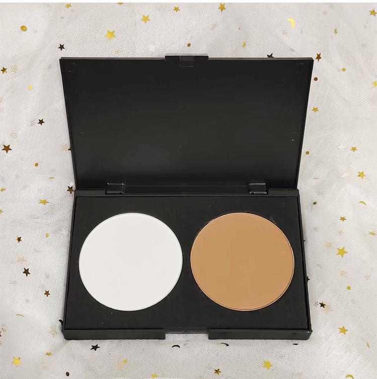 Two-Color Blush & Contour Palette for Professional Makeup Artists