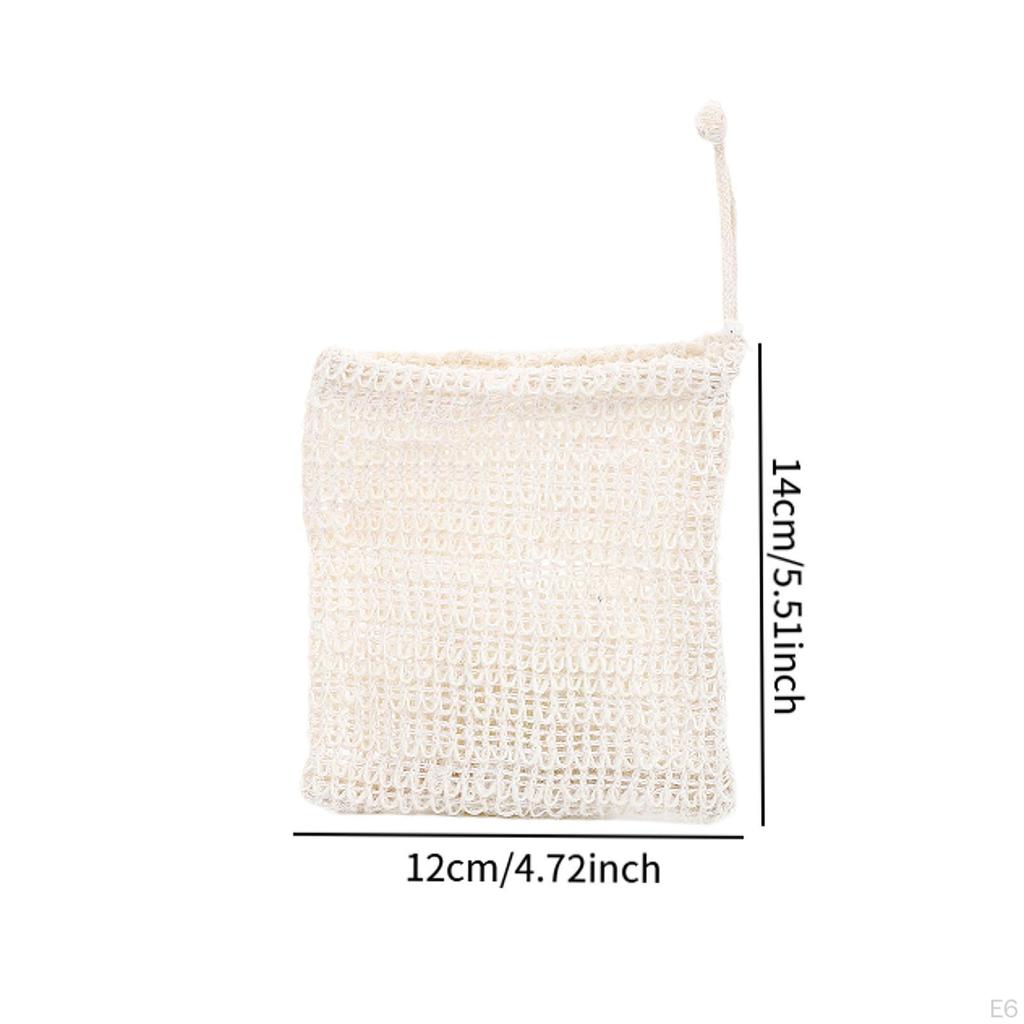 6 Stück Seifensäckchen Beutel Tragbares Netz zum Aufschäumen für Badezimmer und Trocknen
