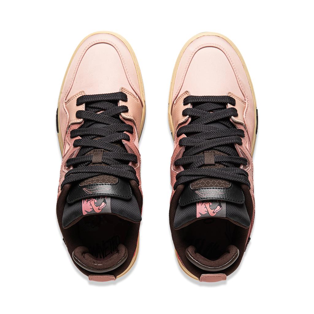 Li Ning We Wo Pro Special Story Edition Slip Resistant Durable Patchwork Upper Fashion Versatile Lightweight Comfortable Low Top Skate Shoes AECU011-4