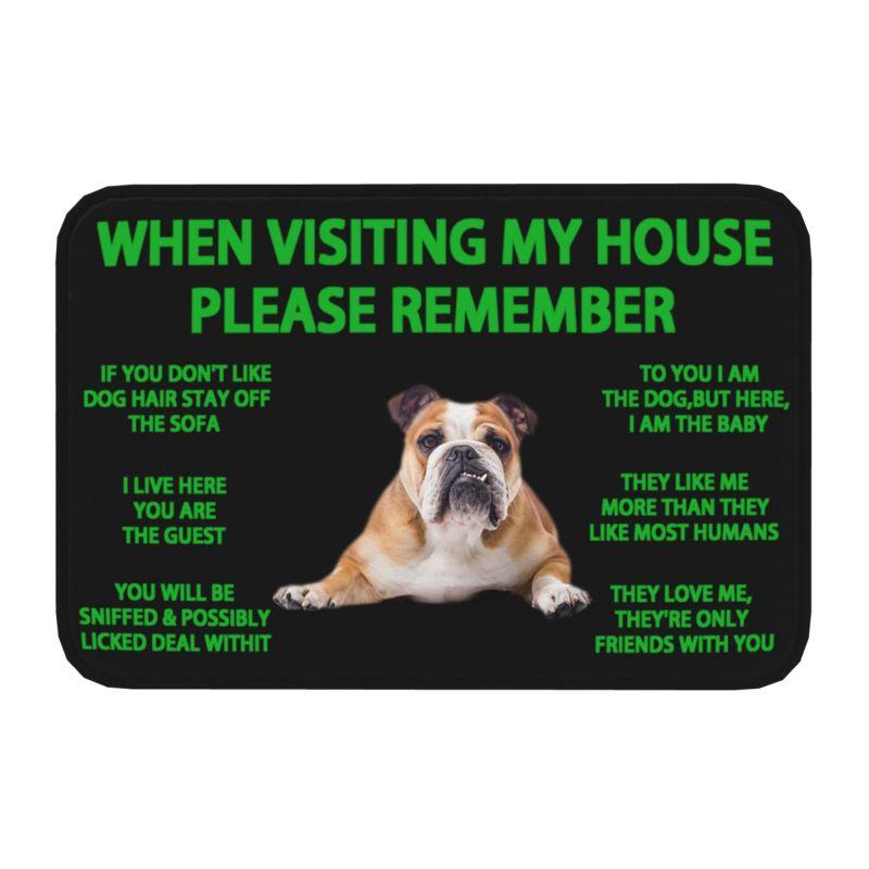 Lovely Pug Dog Front Door Floor Entrance Mats Outdoor Bathroom Kitchen Doormat Garden Carpet Rug
