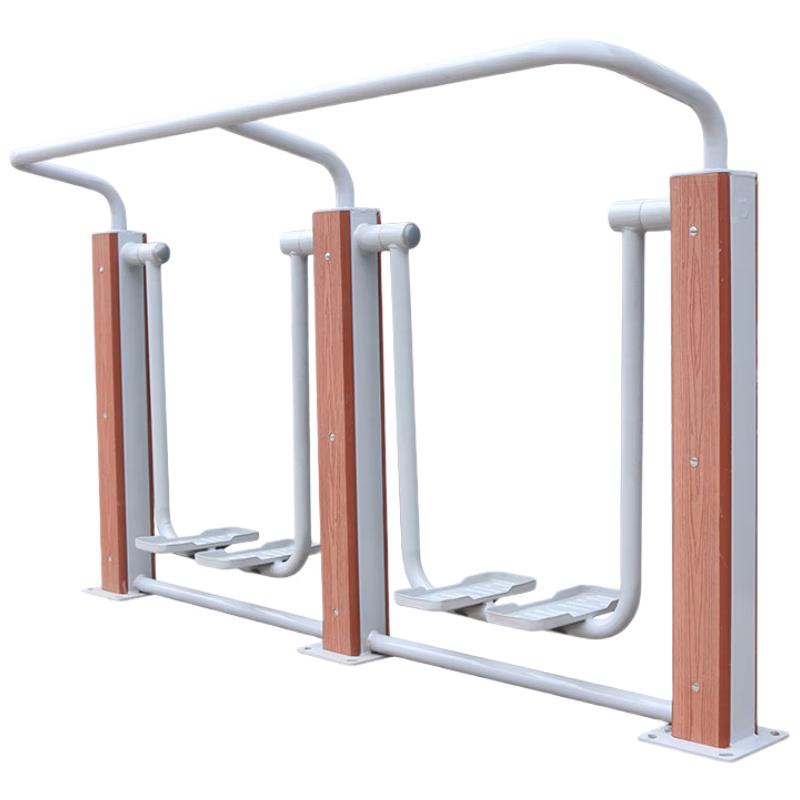 Outdoor Plastic Steel & Wood Fitness Equipment Set