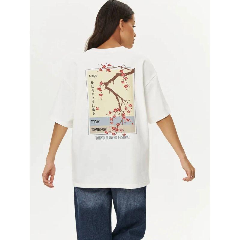 New Printed T-shirt Top Fashion Wind New Fashion Casual Loose Printed Letter T-shirt Tops