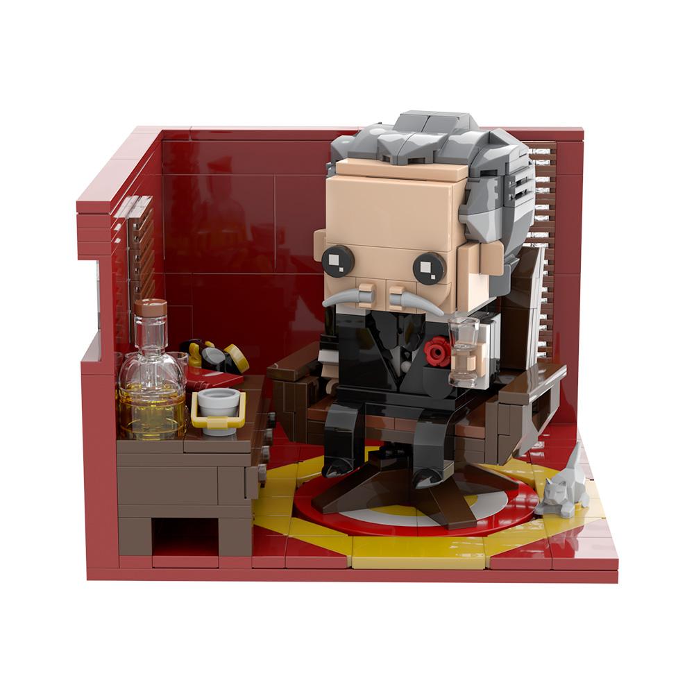 Gobricks MOC Padrino Vito Andolini Corleone Brickheadz Blocchi da Costruzione Figura Anime Blocchi Giocattoli Regalo