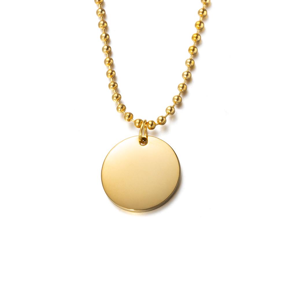 

Модное французское парижское титановое стальное парное ожерелье-подвеска для мужчин и женщин - Полированный корейский стиль