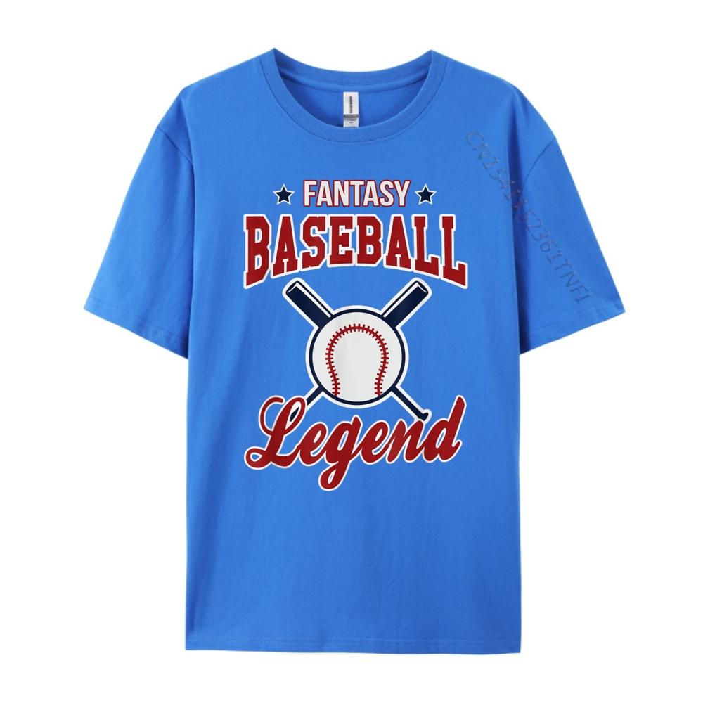 Fantasy Baseball Legend Fantasy Baseball Design White Graphic Tee Autumn Men's Shirt Camisetas Hombre