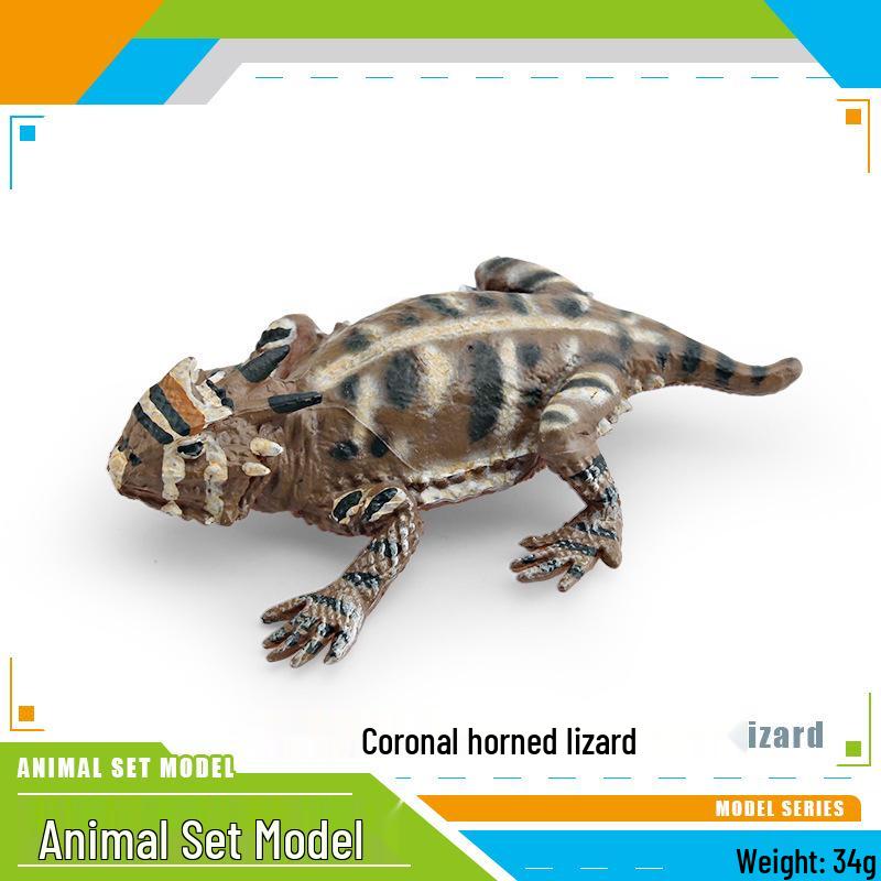 Wild Animal Model Set: Phoenix, Green Iguana, Scorpion, Snake, Horned Lizard - Kids Cognitive Fun and Decoration