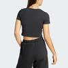 Adidas Essentials 3-Stripes Tee Women Tops Black IR6111