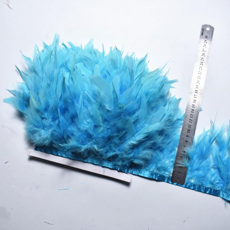 10Meters/Lot Turkey Feather Fringe Trim 4-6Inch Marabou Feathers Trimming Skirt Dress Trims Ribbon Feathers For Crafts