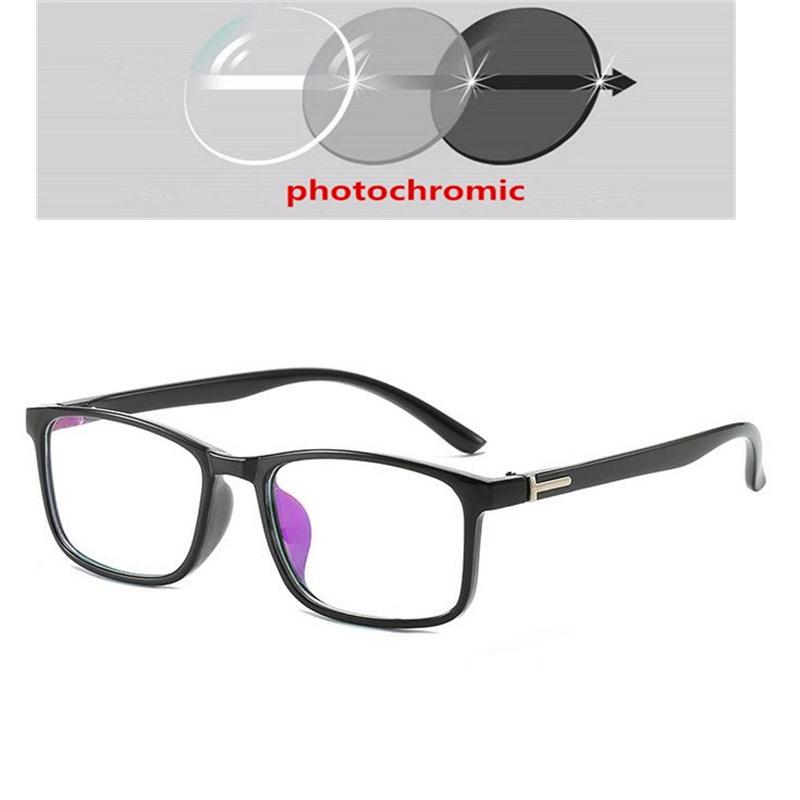 Square Flower Frame Myopia Glasses Unisex Ultralight Clear Mirror Prescription 0 To -6 Nearsighted Eyewear