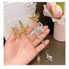 Moving Butterfly Hairpin Hanfu Fringe Hairpin Ancient Style Headdress Internet Celebrity Girl Side Clip Top Clip Bangs Clip