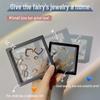 Transparent PE Film Anti-Oxidation Jewelry Storage Box - Portable & Stylish for Earrings and Necklaces